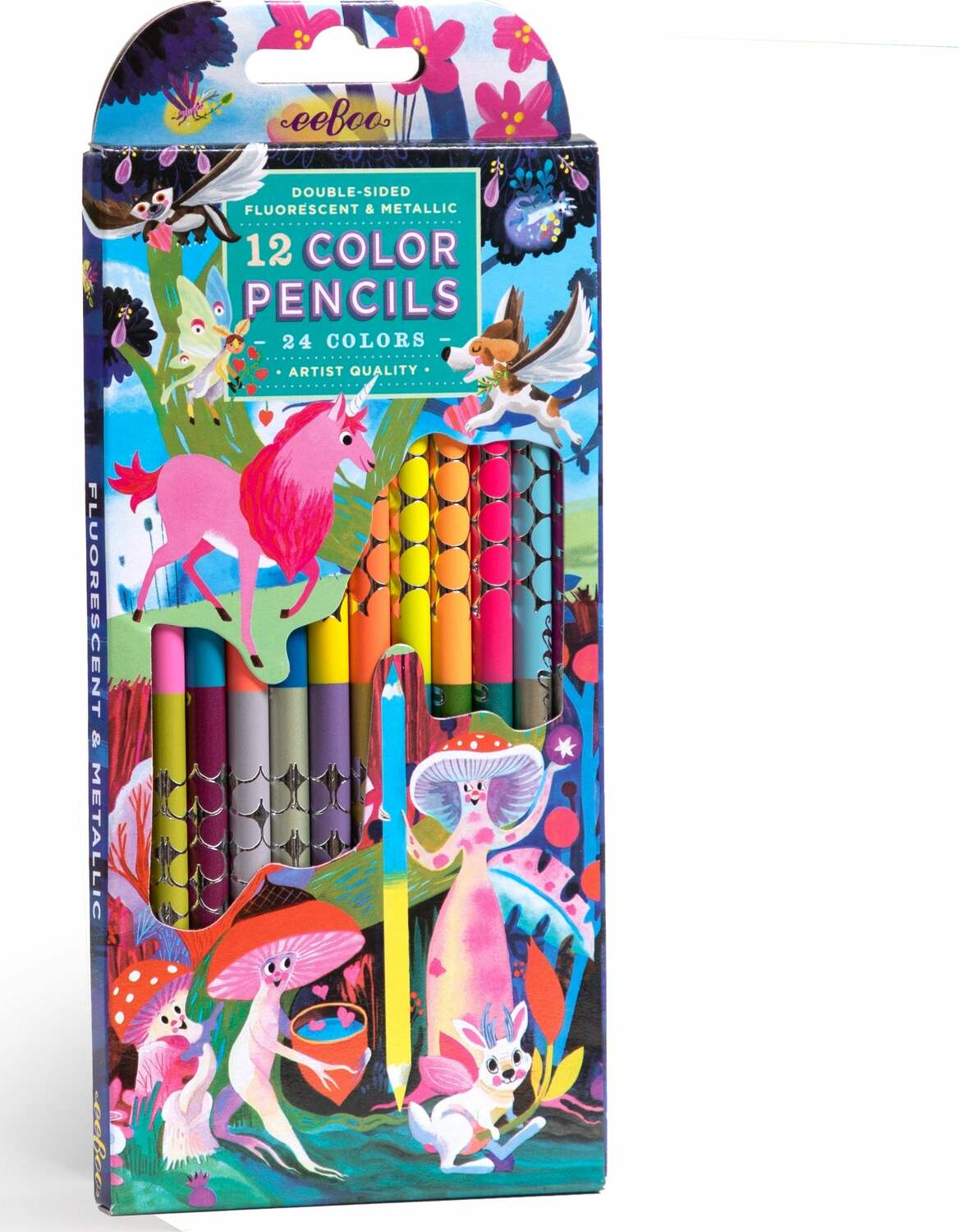 Magical Creatures Special Pencils (12 color pencils - double-sided )